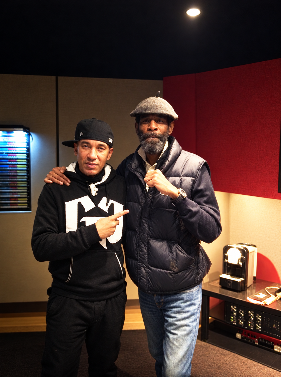 Yovo et Godwin Logie au Studio Haxo en 2013